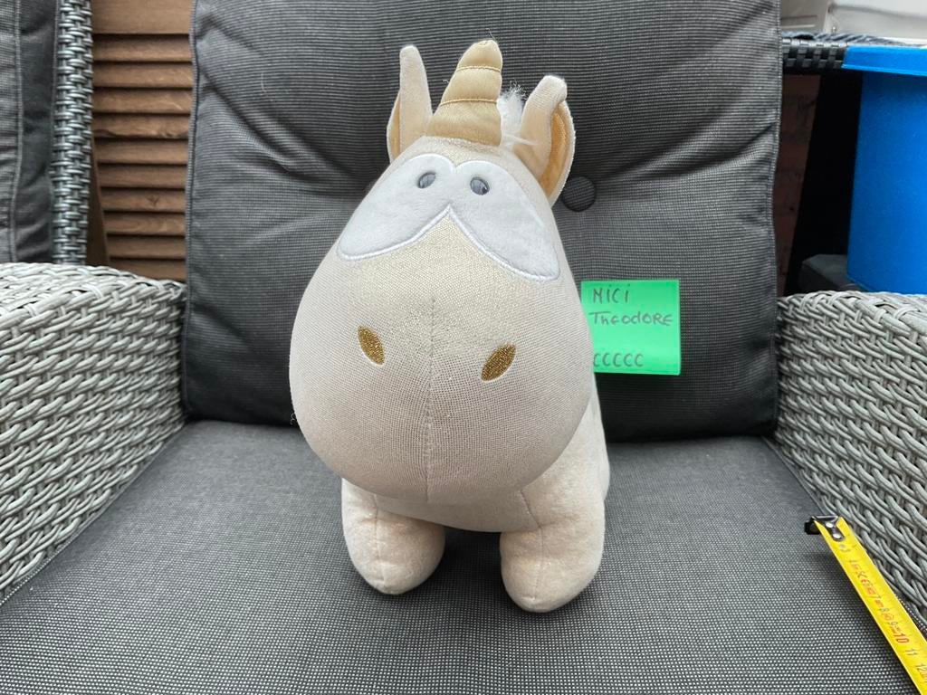 Zgan, niet kapot, NICI Theodore friends unicorn knuffel, Ophalen, Zo goed als nieuw, Overige typen