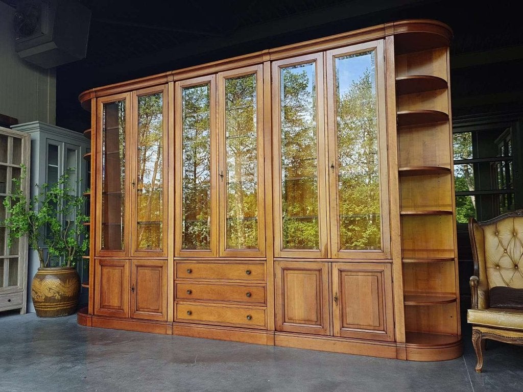 Private office | Wandkast | 375cm brede vitrinekast #3609, Niet ingevuld, Gebruikt, Met deur(en), 200 cm of meer