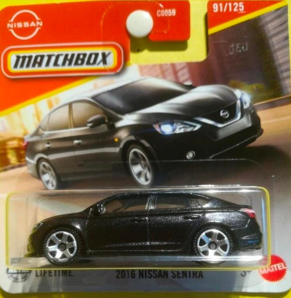 2016 Nissan Sentra Matchbox 91/125 2025, Ophalen of Verzenden, Nieuw, Auto