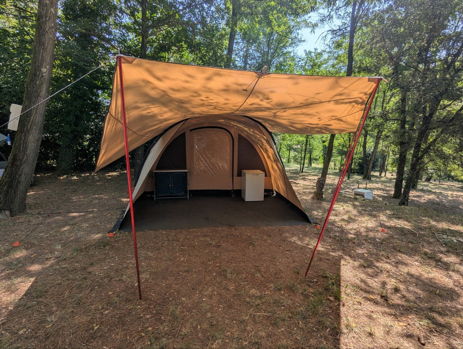 Bardani Spitfire 400 XL Deluxe RSTC met Wing en vloerkleed., Ophalen, Zo goed als nieuw, Tot en met 5