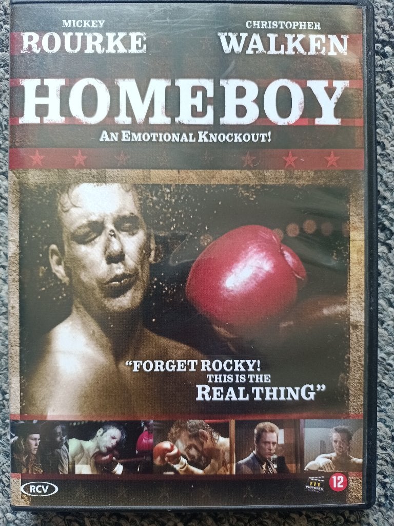 Homeboy DVD met Mickey Rourke en Christopher Walken, Engels, Waargebeurd drama, Nederlands, Ophalen of Verzenden