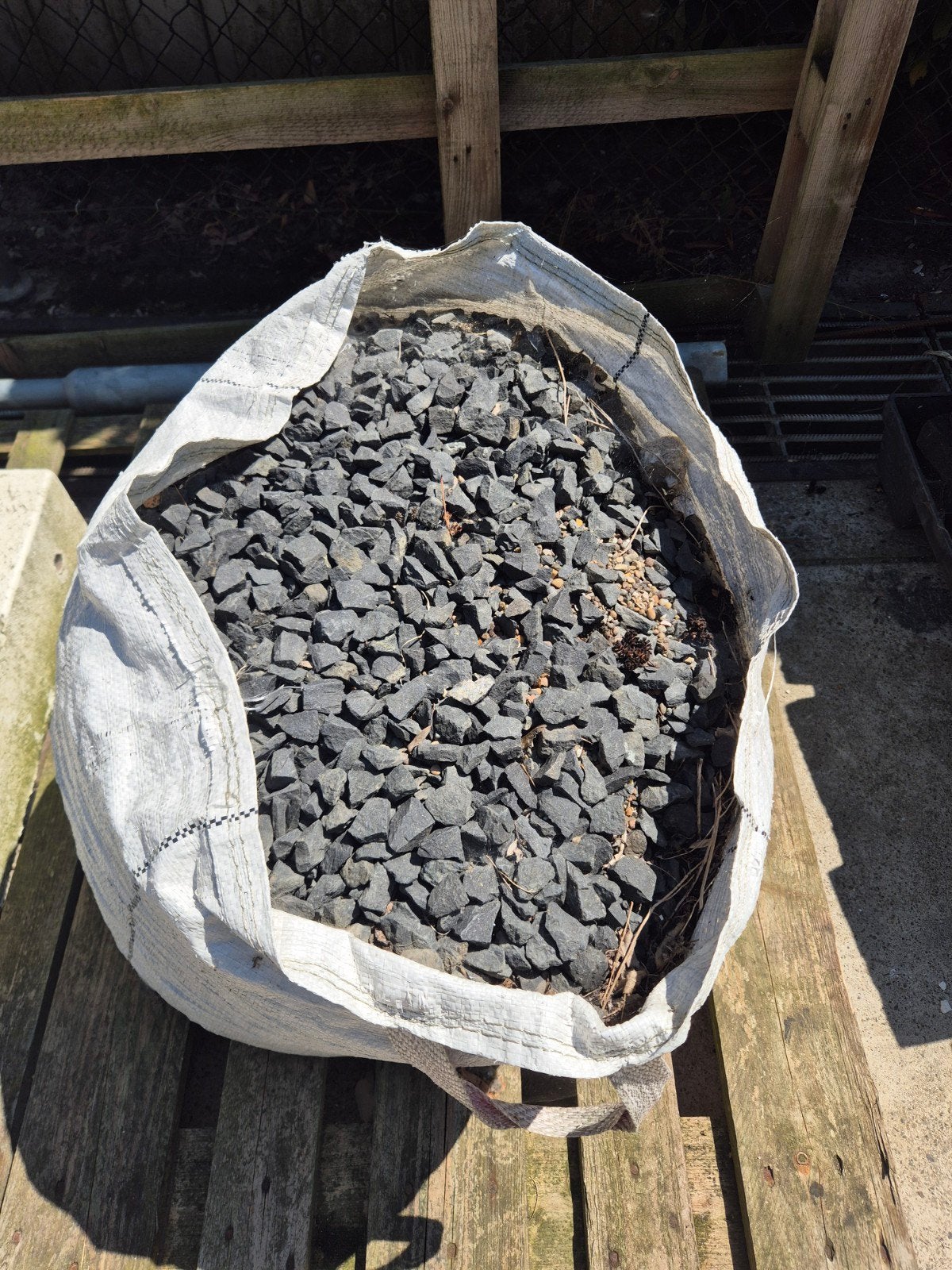 Grijs Split 3,5 big bags, Ophalen, Gebruikt, Split, Basalt