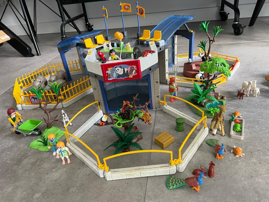 Playmobil dierentuin 4093 met veel extra’s, Ophalen of Verzenden, Gebruikt, Complete set