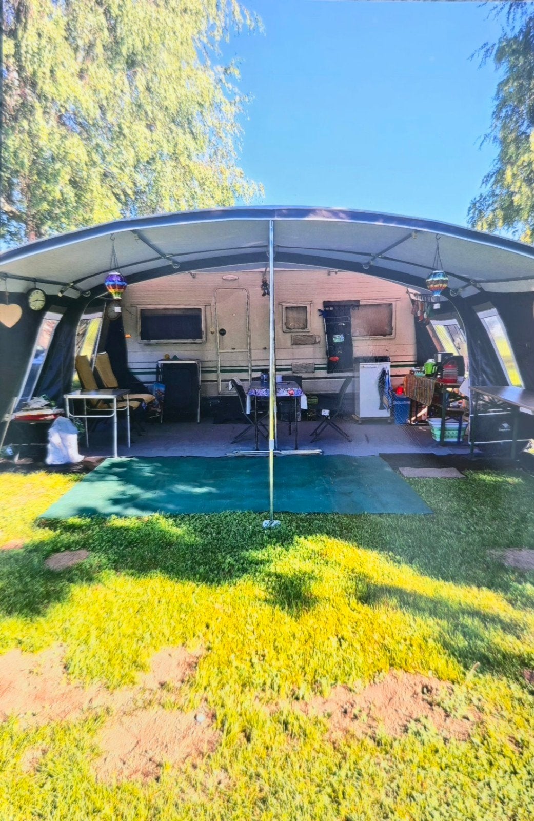 Doréma Onyx Boogtent Donker Grijs Caravan Voortent, Caravans en Kamperen, Tenten, Ophalen, Zo goed als nieuw