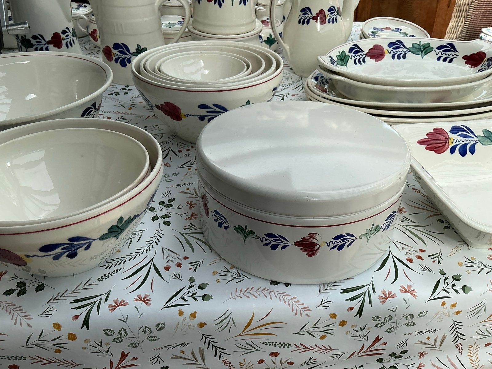 Mooi Boerenbont Servies - Diverse Stukken, Ophalen, Gebruikt, Aardewerk, Boerenbont