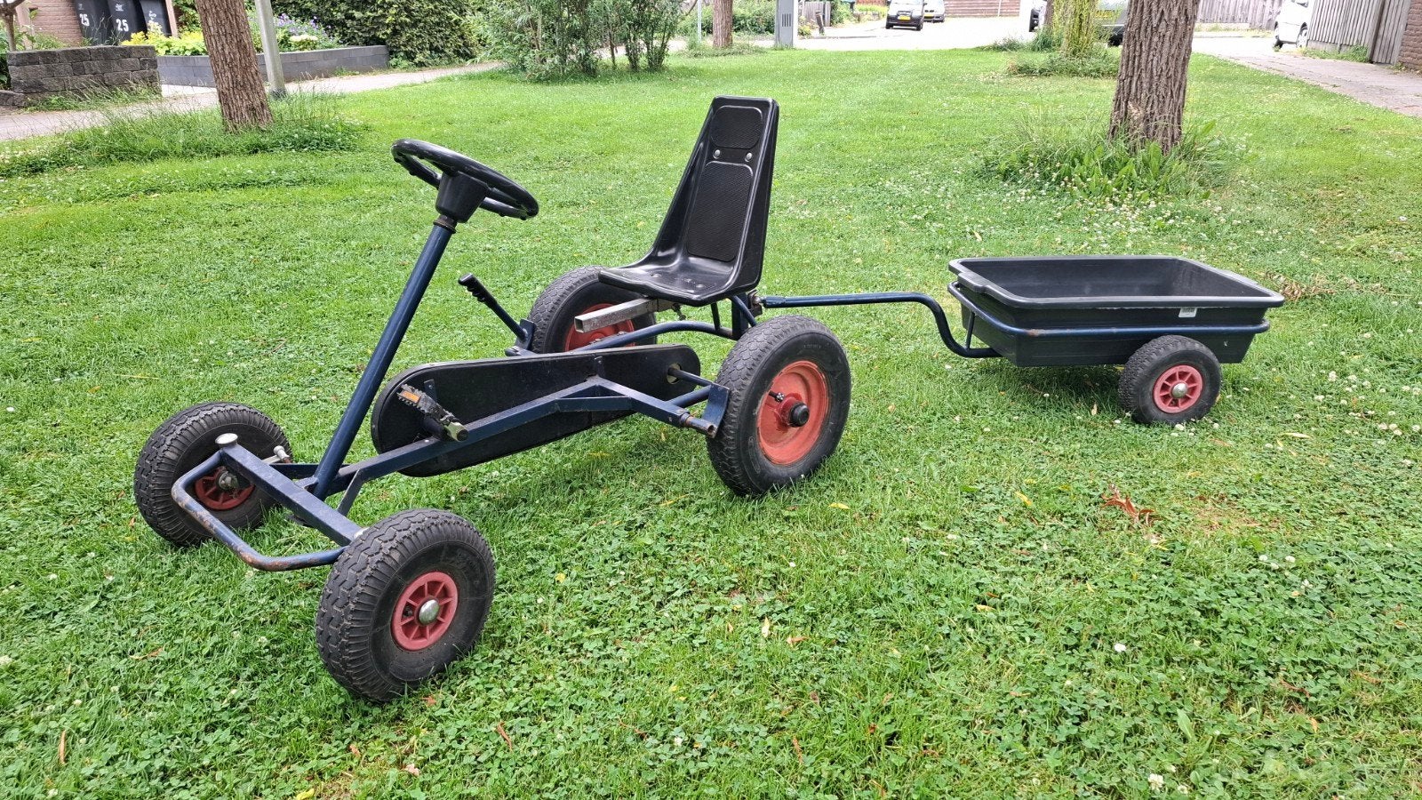 Skelter met aanhanger - bak uitneembaar, Kinderen en Baby's, Speelgoed | Buiten | Skelters, Ophalen, Gebruikt, Overige merken