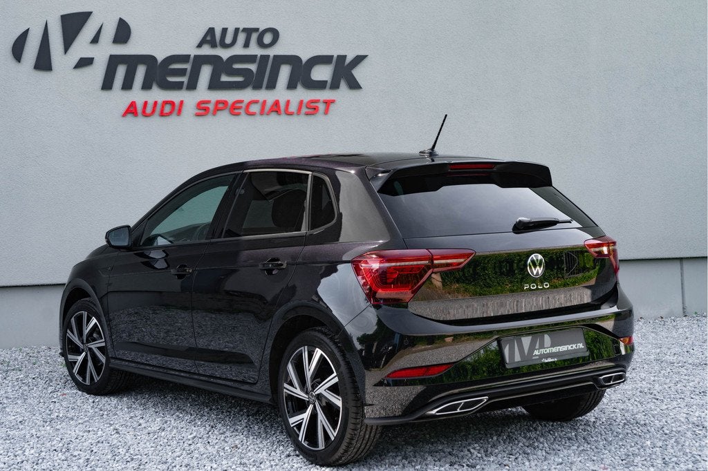 Volkswagen Polo 1.0 TSI R-Line / Virtual Cockpit/ Cruise Con, Auto's, Volkswagen, Gebruikt, Zwart, Zwart, Bedrijf