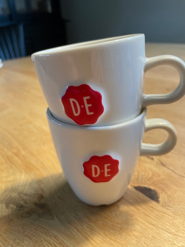 2 Douwe Egberts Mokjes, Overige merken, Ophalen of Verzenden, Zo goed als nieuw, Overige stijlen