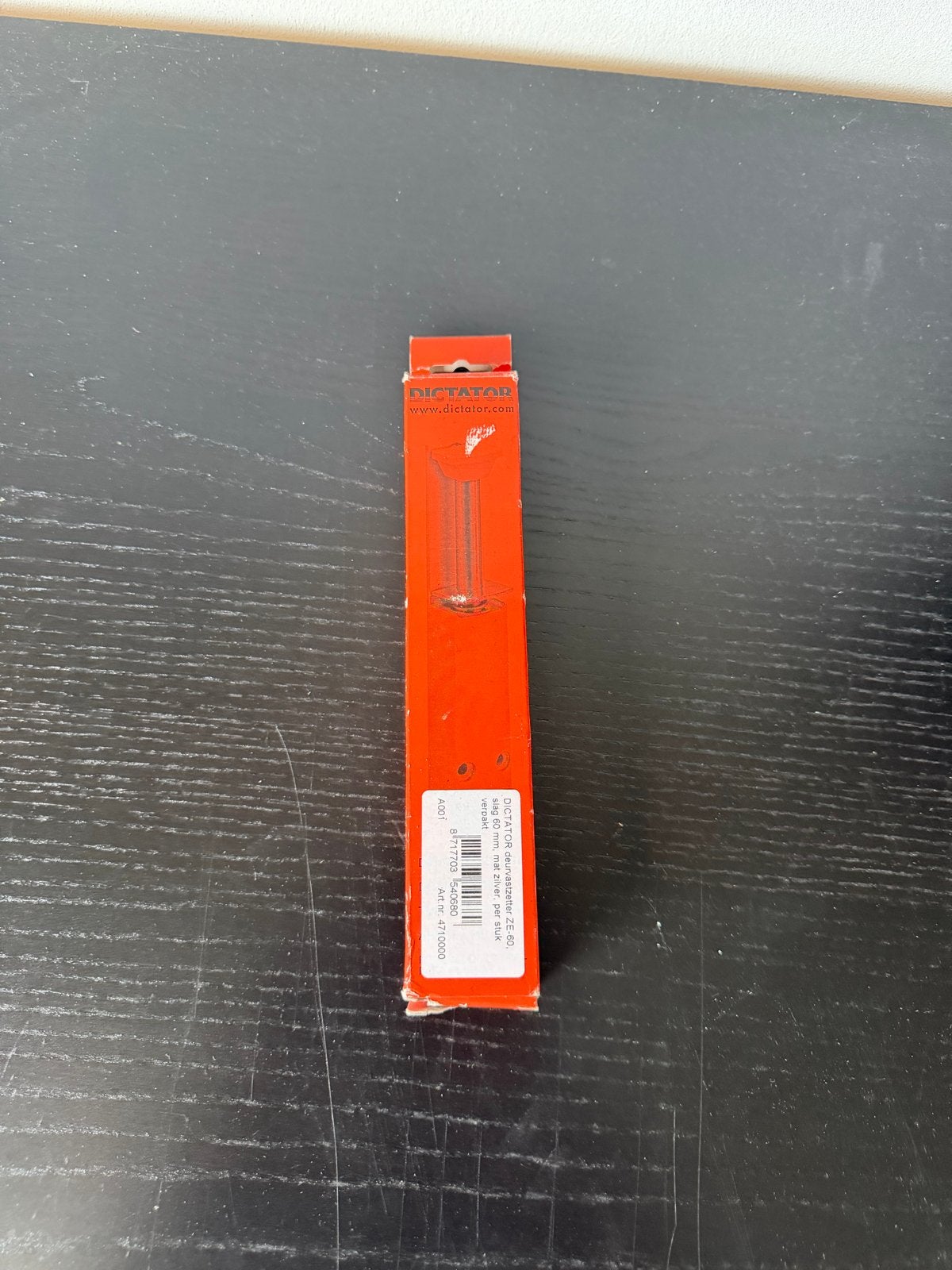 DICTATOR deurvastzetter ZE-60, slag 60 mm, mat zilver