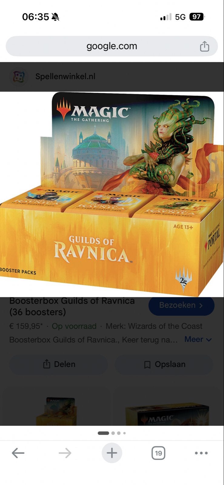 Magic: The Gathering - Guilds of Ravnica Boosterbox, Ophalen of Verzenden, Nieuw, Boosterbox
