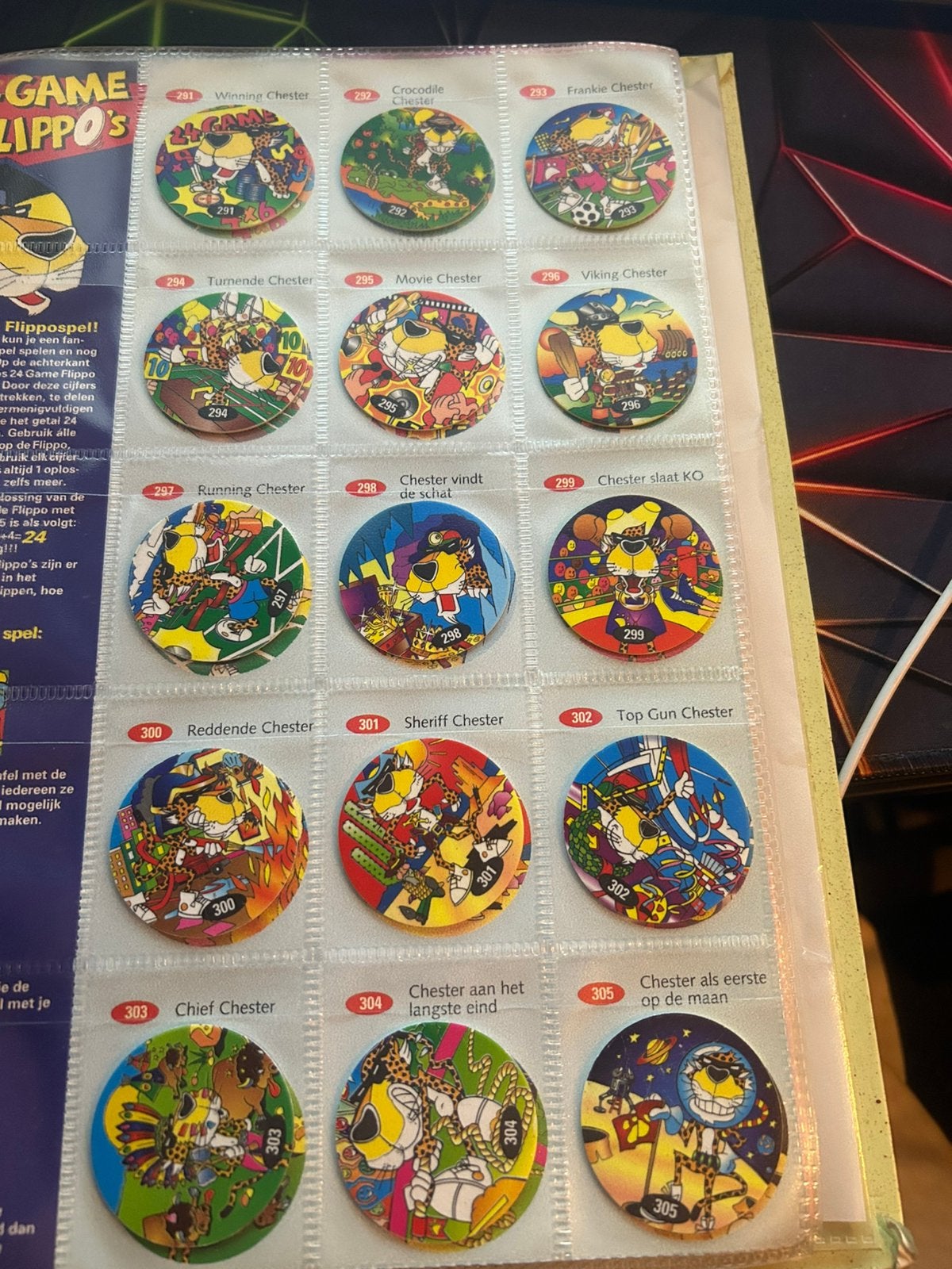 Flippo 24 game serie compleet 291-340, Ophalen, Losse flippo's