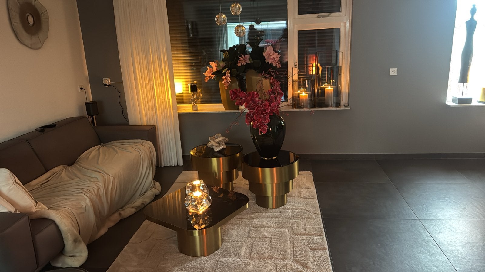 Moderne salontafel en bijzettafels set eichholtz, Ophalen, Zo goed als nieuw, Rechthoekig, Minder dan 55 cm