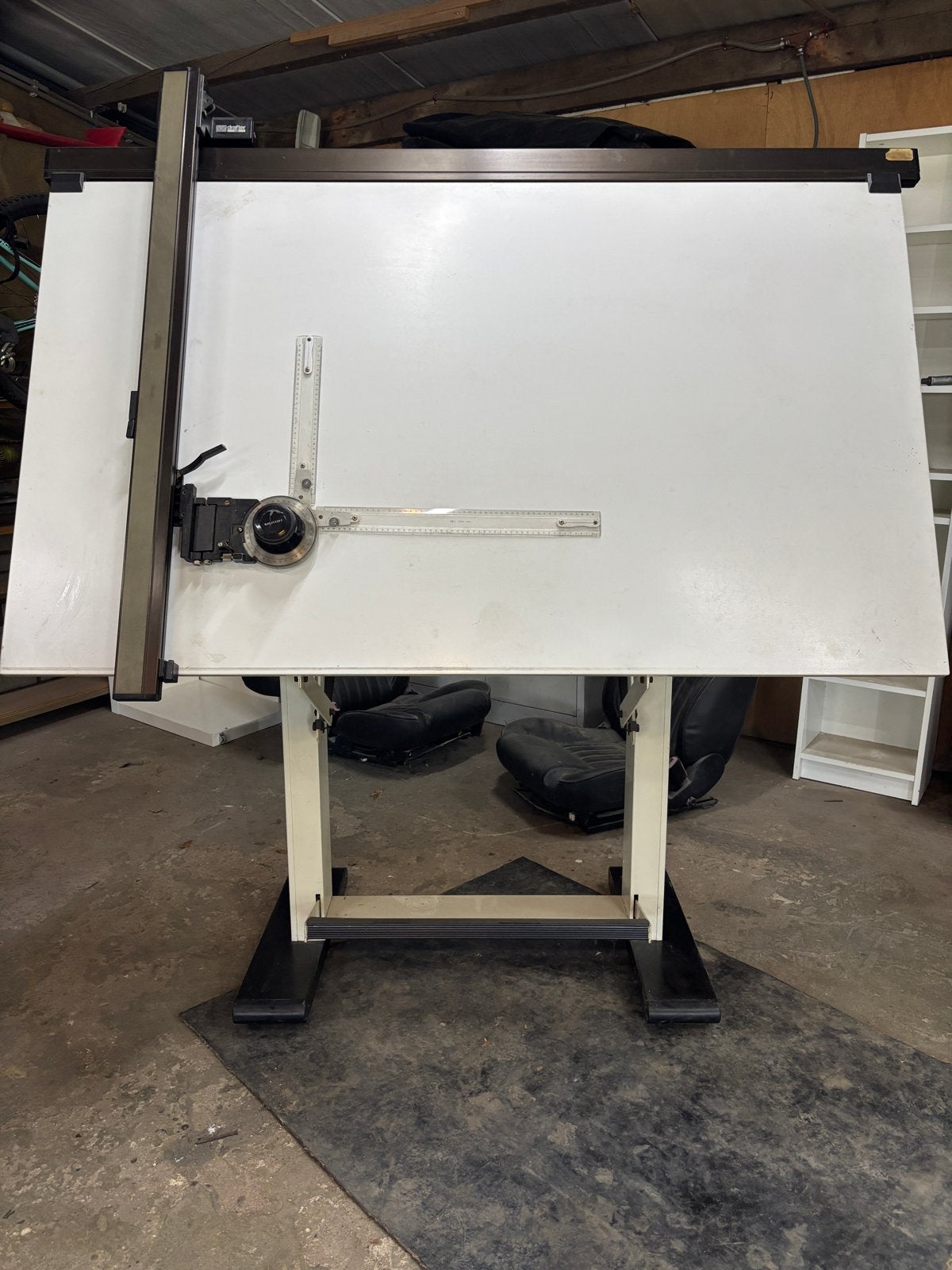 Professionele verstelbare tekentafel | Drafter 170 cm breed, Doe-het-zelf en Verbouw, Tekentafels, Ophalen, Gebruikt, 170 cm of meer