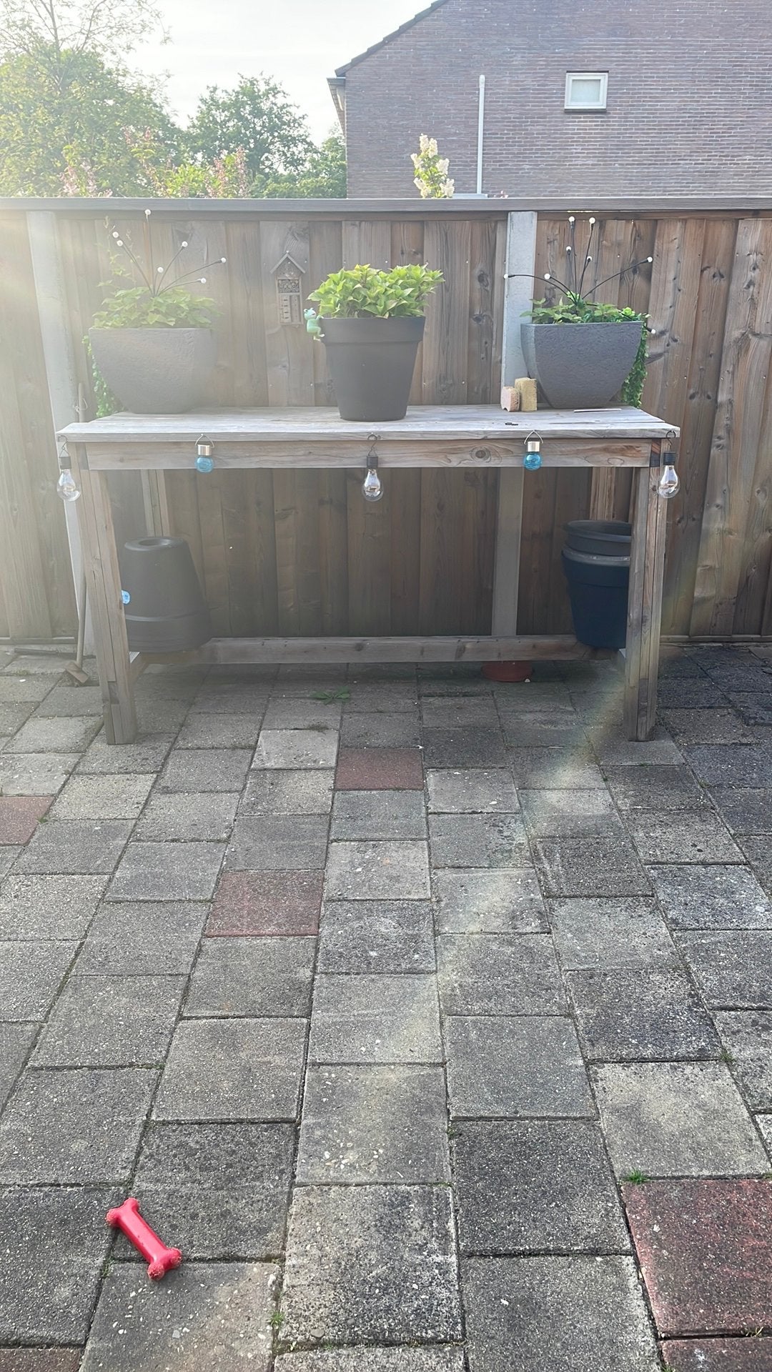 Gratis tuintafel steigerhout, Ophalen, Gebruikt, Rechthoekig, Hout