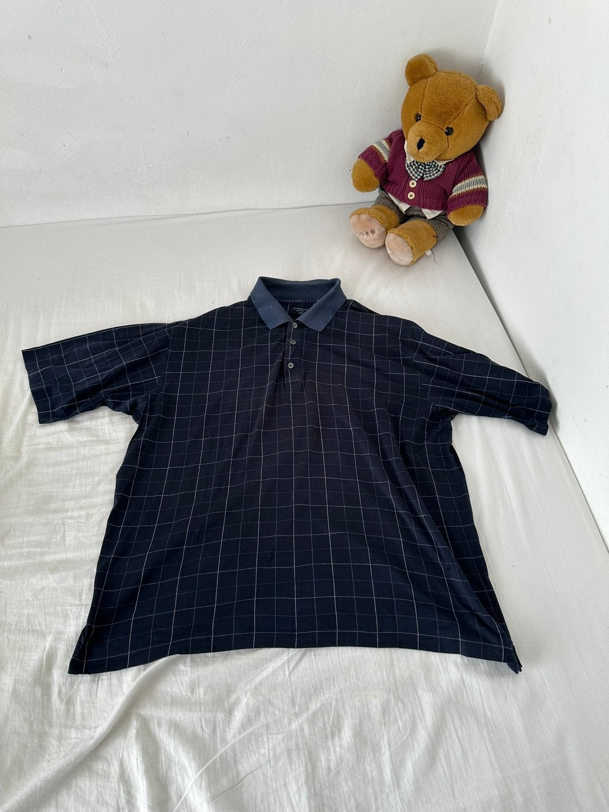 Burberry Golf poloshirt, Blauw, Maat 56/58 (XL), Ophalen of Verzenden, Zo goed als nieuw