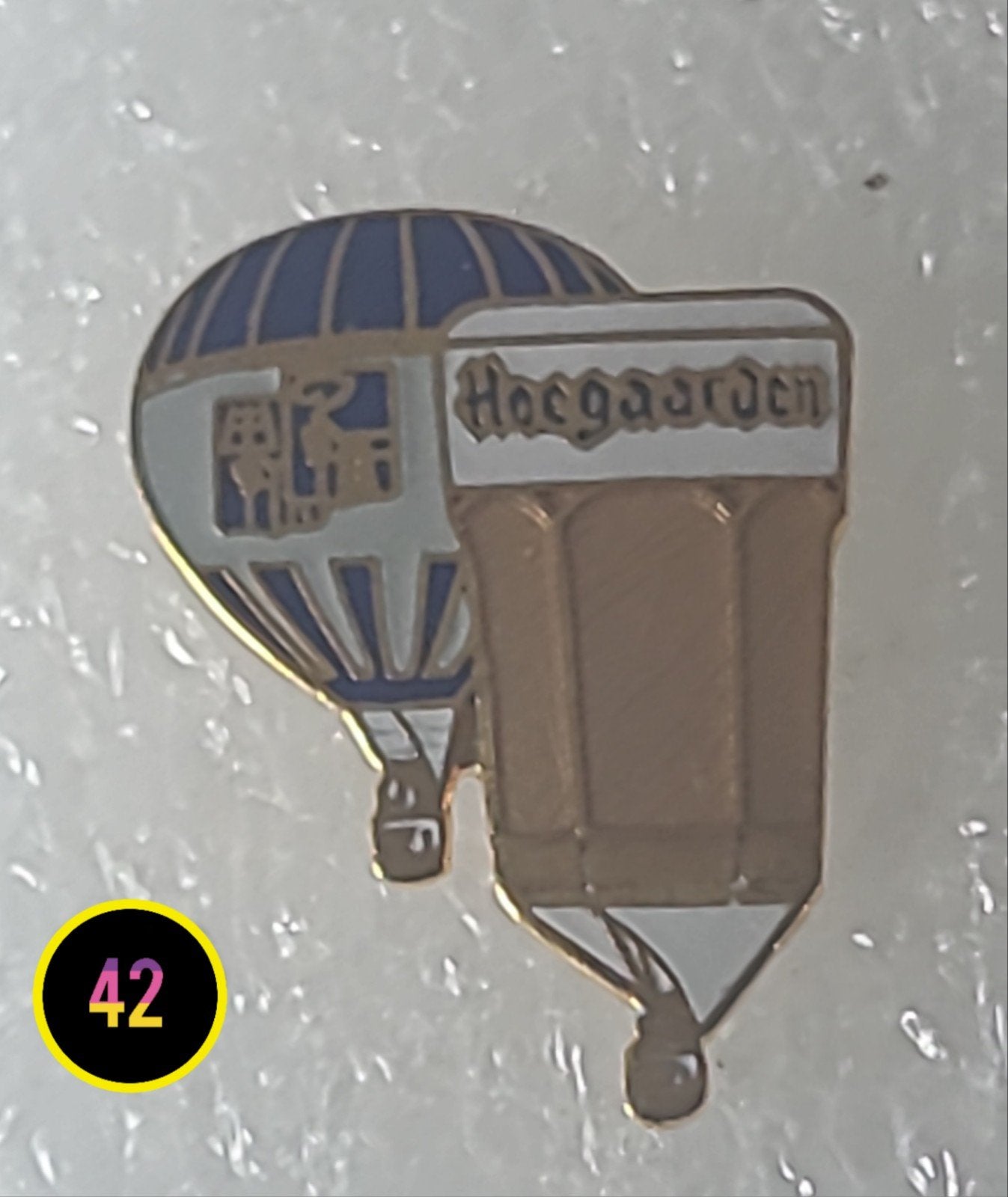 Hoegaarden Bier Pin - Luchtballon en Bierglas, Verzenden, Gebruikt