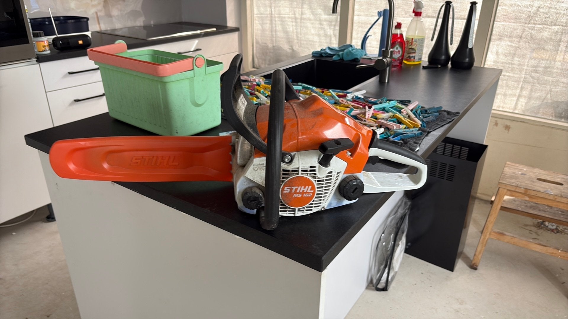 Stihl ms 162, Ophalen, Zo goed als nieuw, Benzine