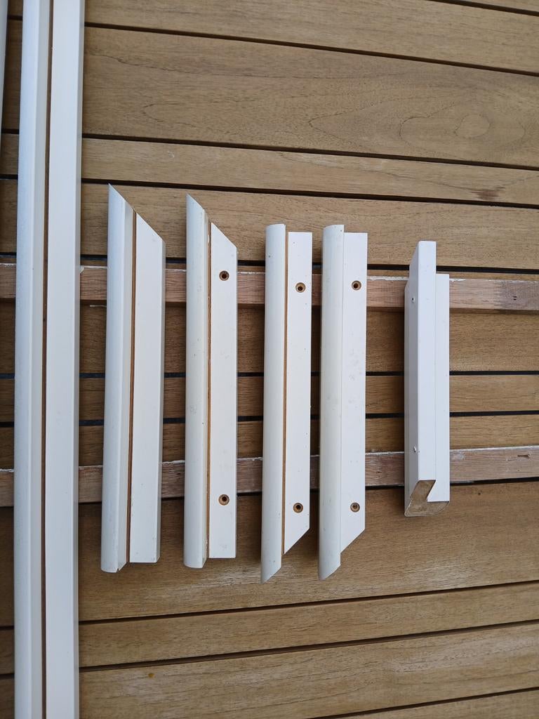 Witte MDF kroonlijst / sierlijsten, diverse lengtes, Ophalen, Overige materialen, Gebruikt, 250 cm of meer