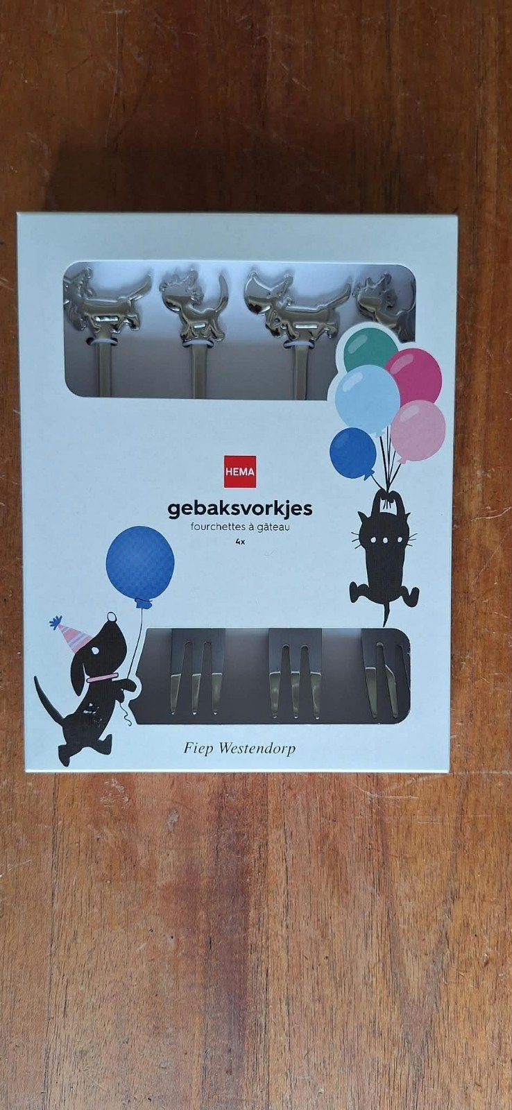 Hema Fiep Westendorp Gebaksvorkjes Takke en Siepie, Gebaksvork, Los bestek, Nieuw, Ophalen of Verzenden