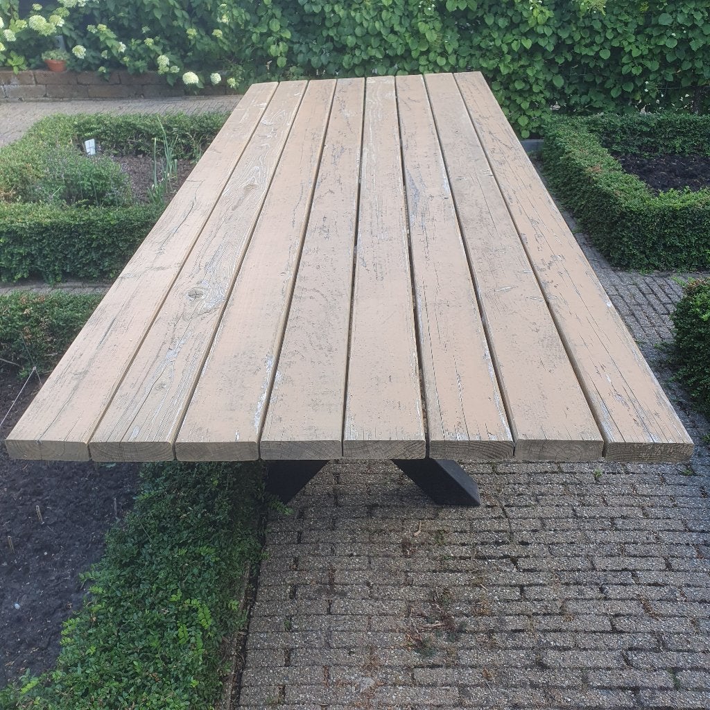Douglas tafel 300 x 120 cm, Ophalen of Verzenden, Gebruikt, Rechthoekig, Hout
