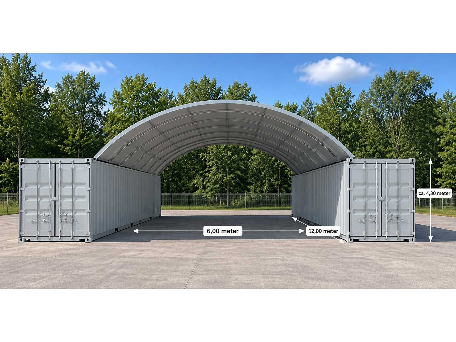 2026 - Easy-Going - (6x12x2 meter) - Shelter overkapping / t