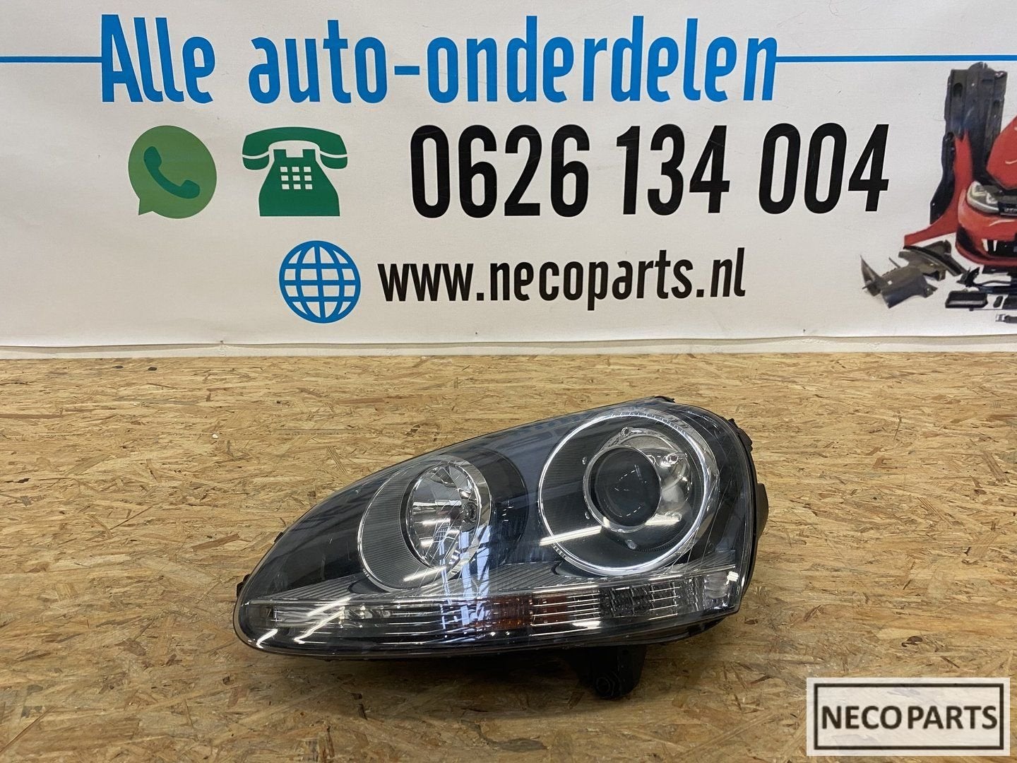 VW JETTA GOLF 5 XENON KOPLAMP LINKS ORIGINEEL 1K6941031, Gebruikt, -, Volkswagen, -