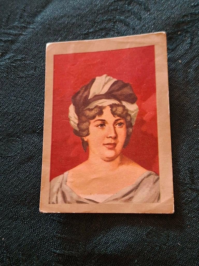 Prentje/Chromo : Madame de Staël/Chocolade Jacques, Verzamelen, Gebruikt, Verzenden, Voor 1940, Prent
