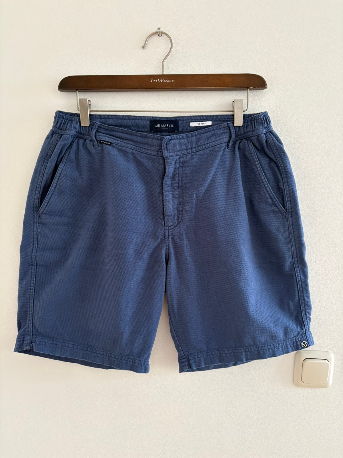Mr Marvis The Piques shorts XL Kingfishers, Ophalen of Verzenden, Zo goed als nieuw, Maat 56/58 (XL), Blauw