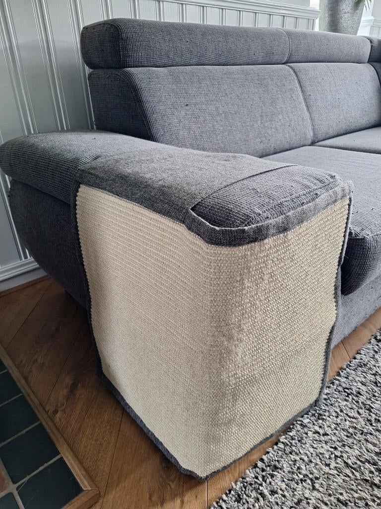 Katten krabmat voor bank of stoel (sisal/stof, grijs), Ophalen of Verzenden, Krabmeubel-onderdelen