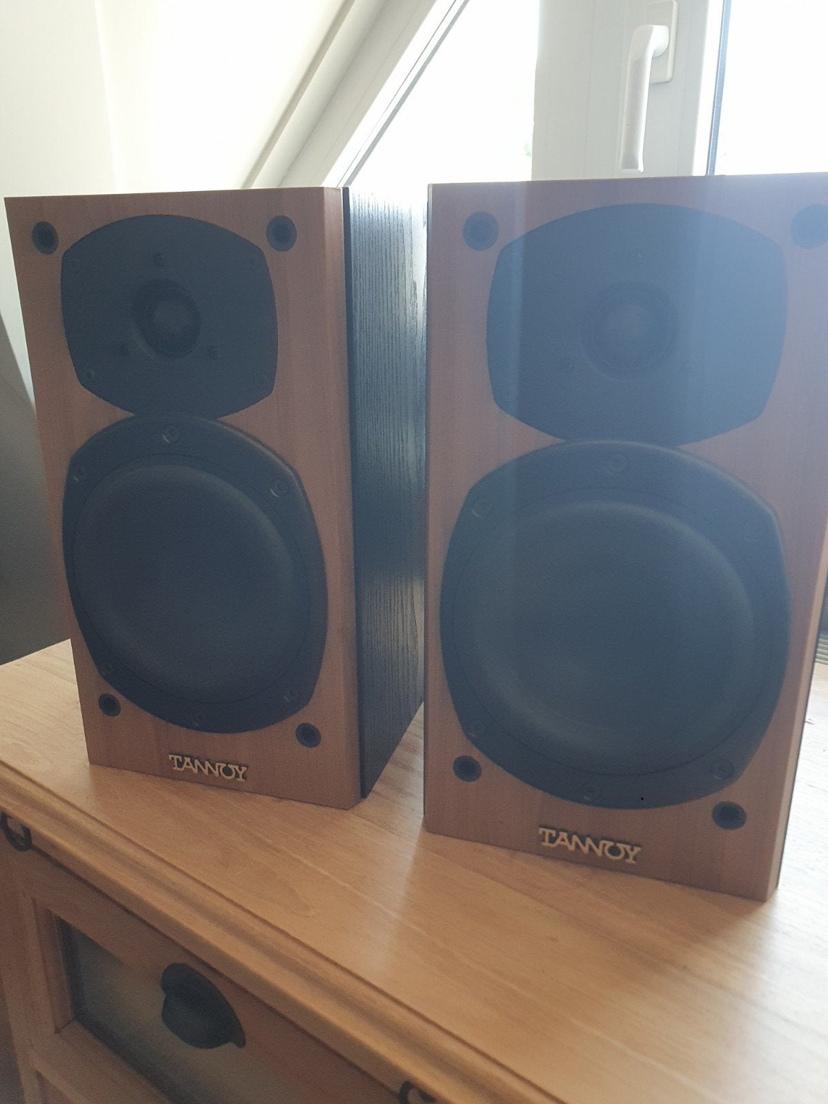 Tannoy Mercury M1 Cherry Boekenplank Luidsprekers, Overige merken, Gebruikt, Ophalen of Verzenden, Minder dan 60 watt
