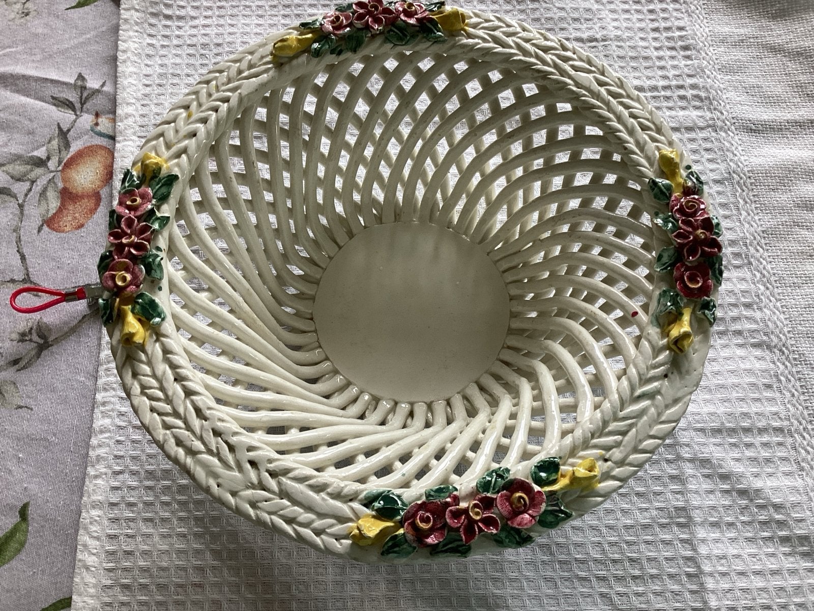 Decoratieve Schaal met Bloemenmotief, Ophalen of Verzenden