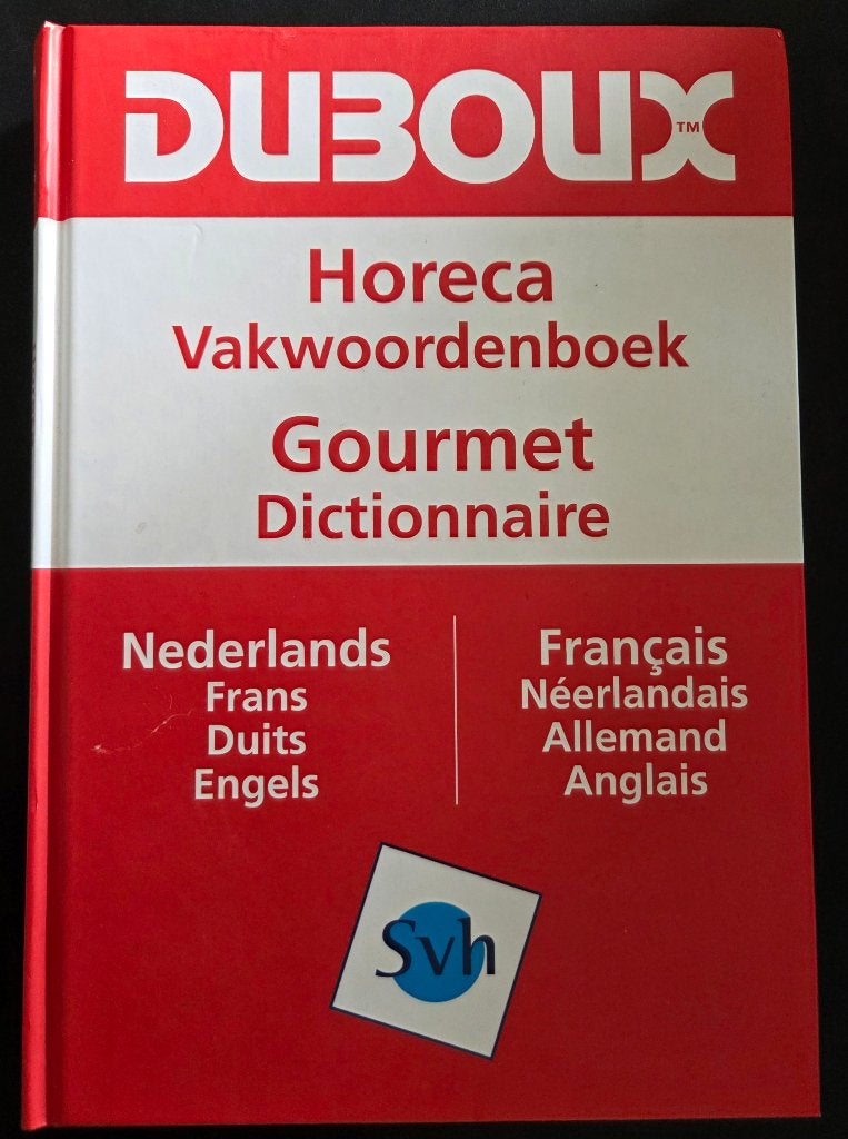 Horeca Vakwoordenboek - 4 talig (SVH) - Duboux, Boeken, Verzenden, Zo goed als nieuw, Marianne en Jean-Pierre Duboux