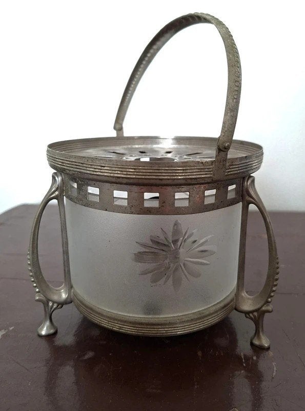 vintage art nouveau, jugendstil theelicht, begin 20e eeuw, Ophalen of Verzenden