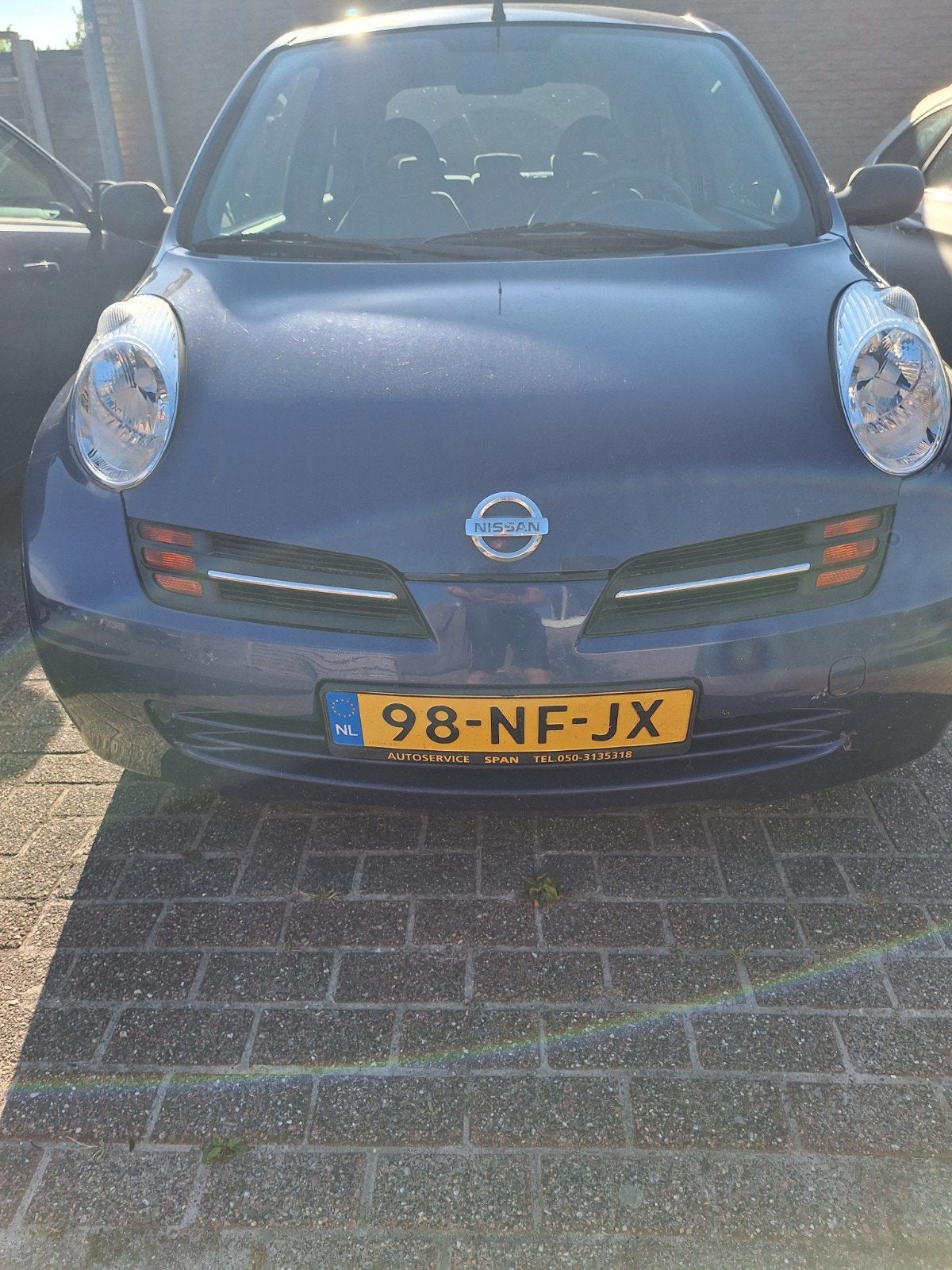 Nissan Micra 1.2 48KW 3DR 2003 Blauw vraagprijs, Auto's, Nissan, 31 €/maand, 4 cilinders, Blauw, Origineel Nederlands
