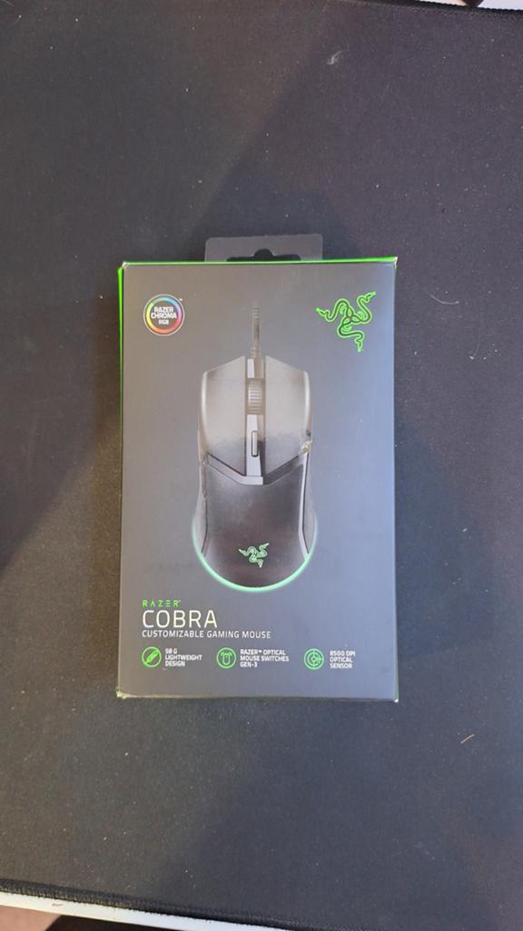 Razer Cobra Gaming Muis - Nieuw in Doos, Computers en Software, Ophalen, Rechtshandig, Muis, Gaming muis