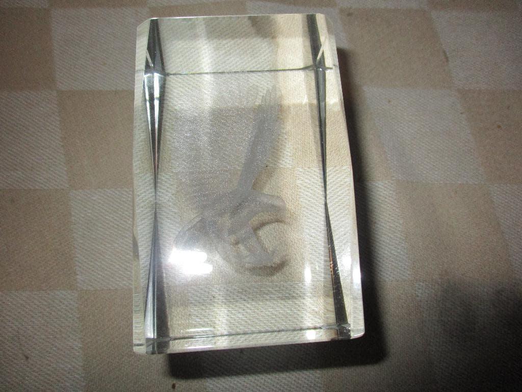 beeldje van glas 3d vogel geslepen fraai, Verzamelen, Ophalen of Verzenden, Nieuw, Dier