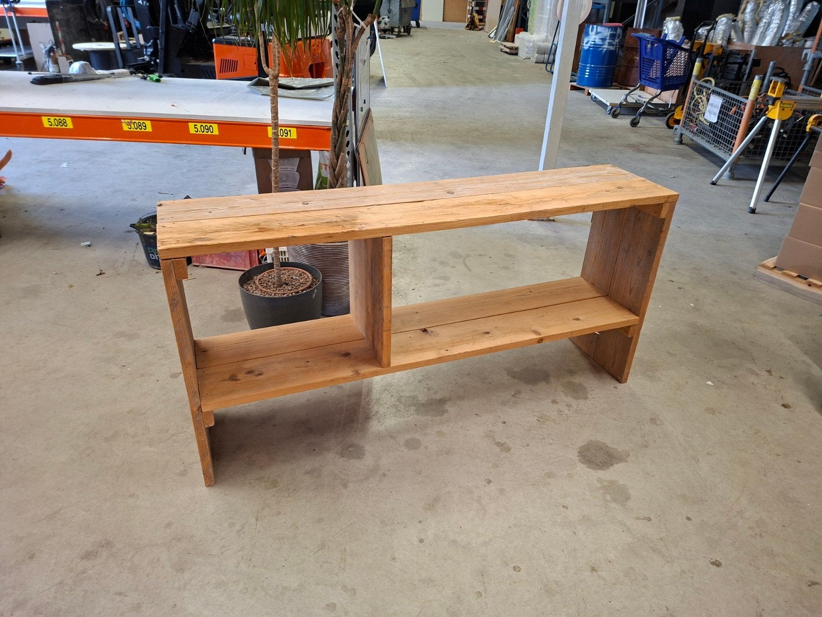 steigerhouten open dressoir, Huis en Inrichting, Ophalen of Verzenden, 25 tot 50 cm