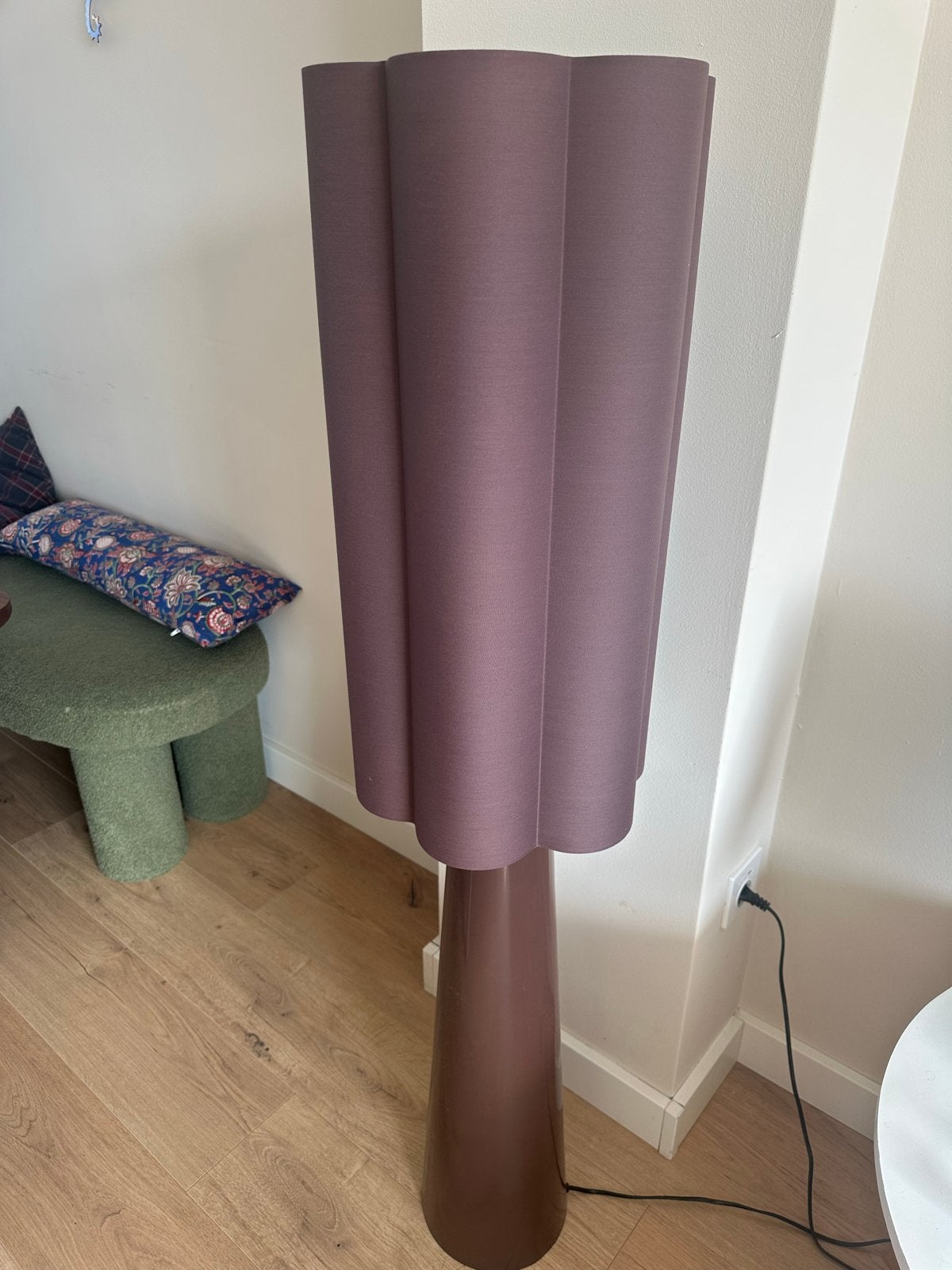 Vloerlamp, Ophalen, Zo goed als nieuw, Stof, 100 tot 150 cm