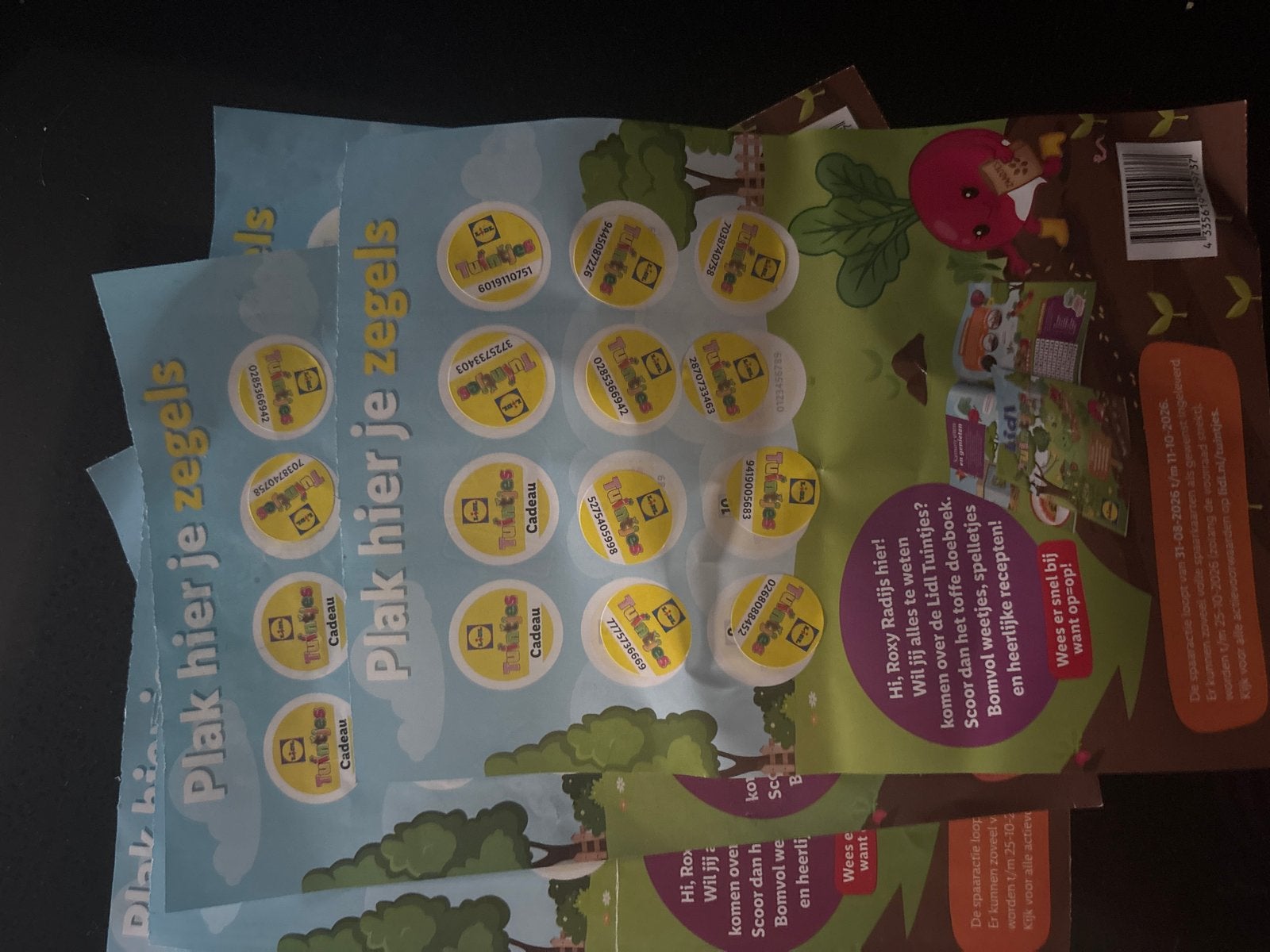Lidl Tuinactie spaarzegels - Volle spaarkaarten, Verzamelen, Supermarktacties, Lidl, Verzenden
