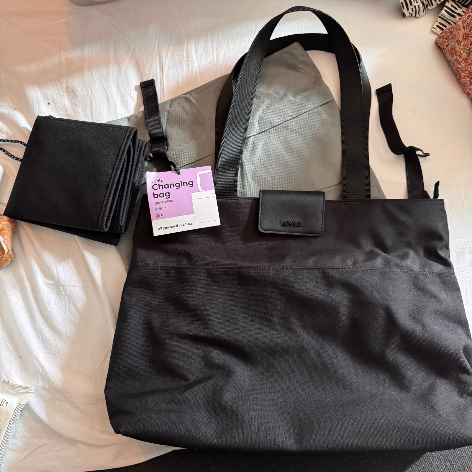 Joolz luiertas Space Black met nieuw verschoonmatje, Kinderen en Baby's, Luiertassen, Joolz, Zwart, Ophalen, Verzorgingstas
