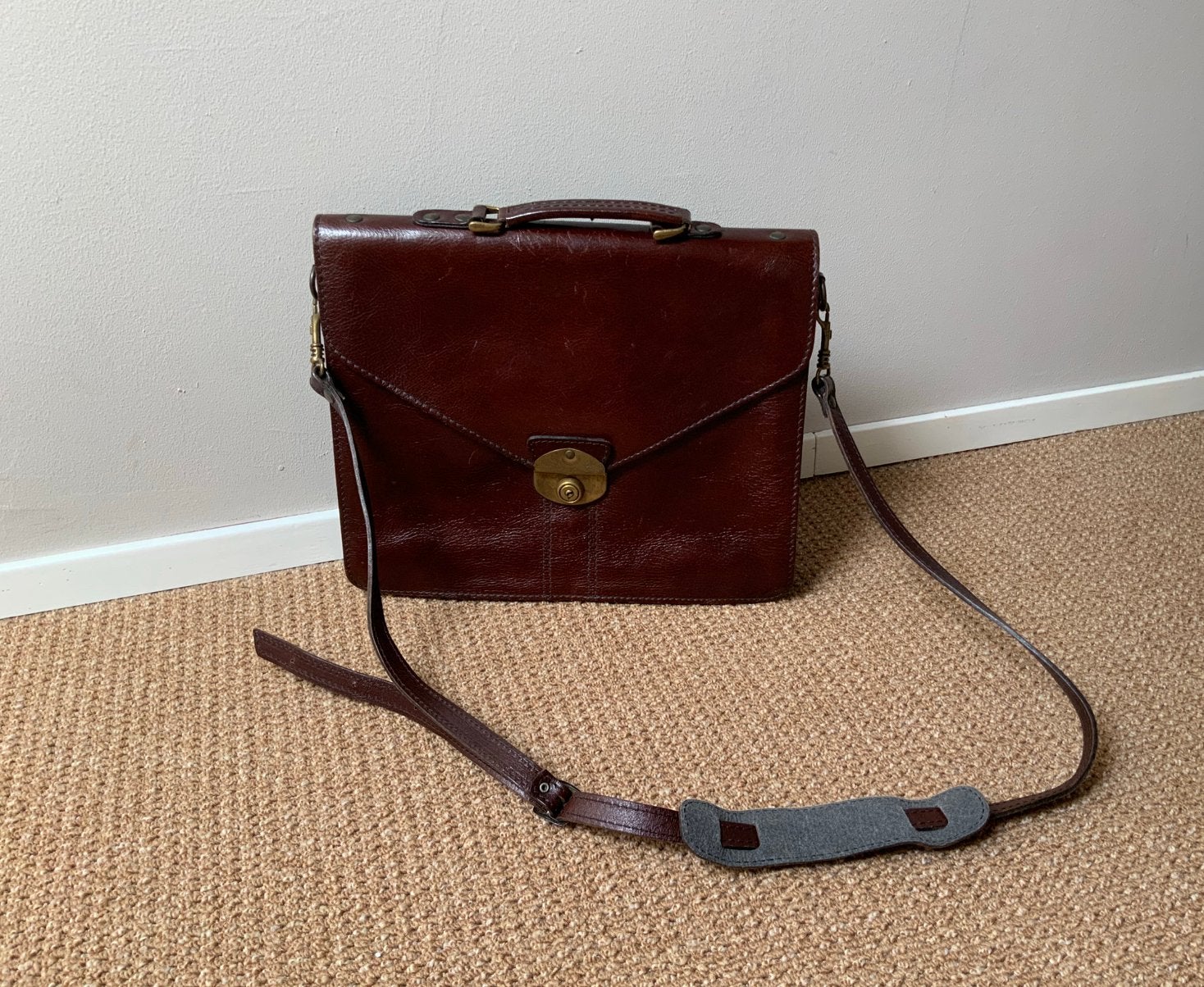 Vintage Leren tas, Ophalen of Verzenden