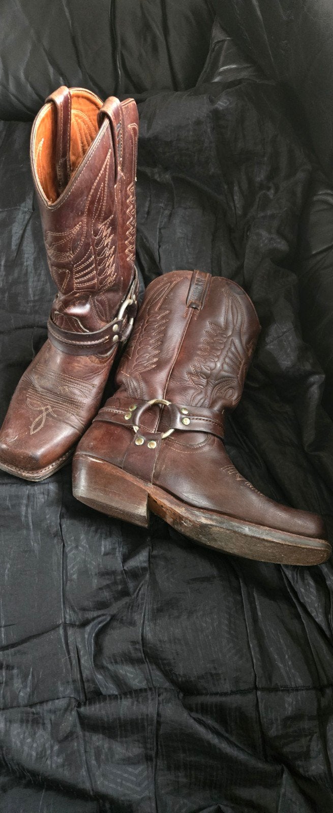 Loblan Merk Bruine Leren Cowboylaarzen, Bruin, Lage of Enkellaarzen, Loblan, Ophalen of Verzenden