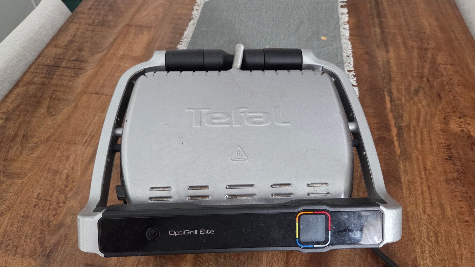Tefal OptiGrill Elite - Gebruikt maar in goede staat, Ophalen, Vaatwasmachinebestendig, Gebruikt, Tafelgrill