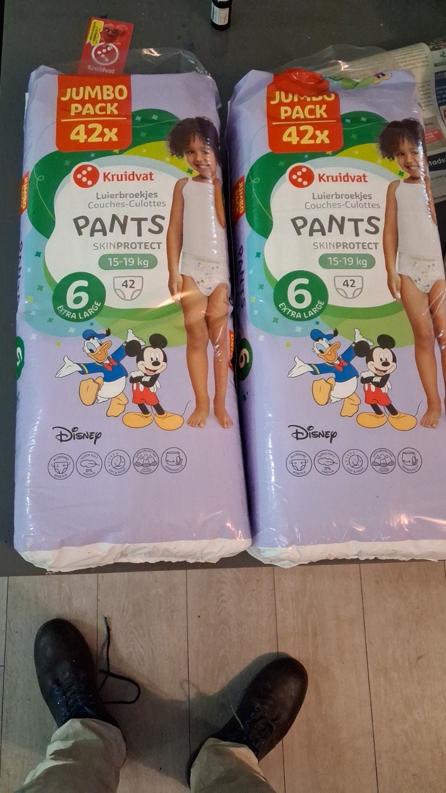 Kruidvat Luierbroekjes Pants Skinprotect Mt 6 (2x 42 stuks), Ophalen of Verzenden, Nieuw, Kruidvat, Jongetje of Meisje