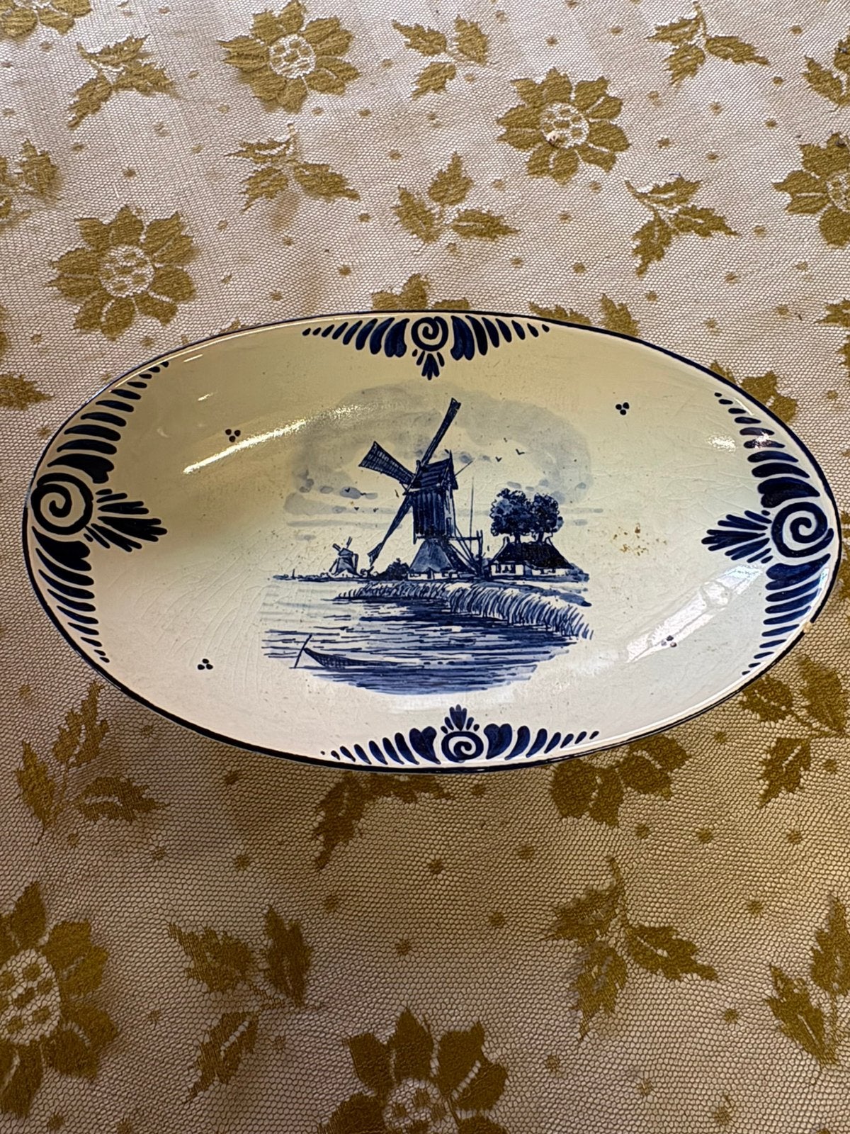 Delfts blauw schaaltje, Ophalen