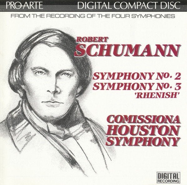 SCHUMANN Symphony no. 2 & 3 CD COMISSIONA PROARTE, Ophalen of Verzenden, Romantiek, Gebruikt, Orkest of Ballet