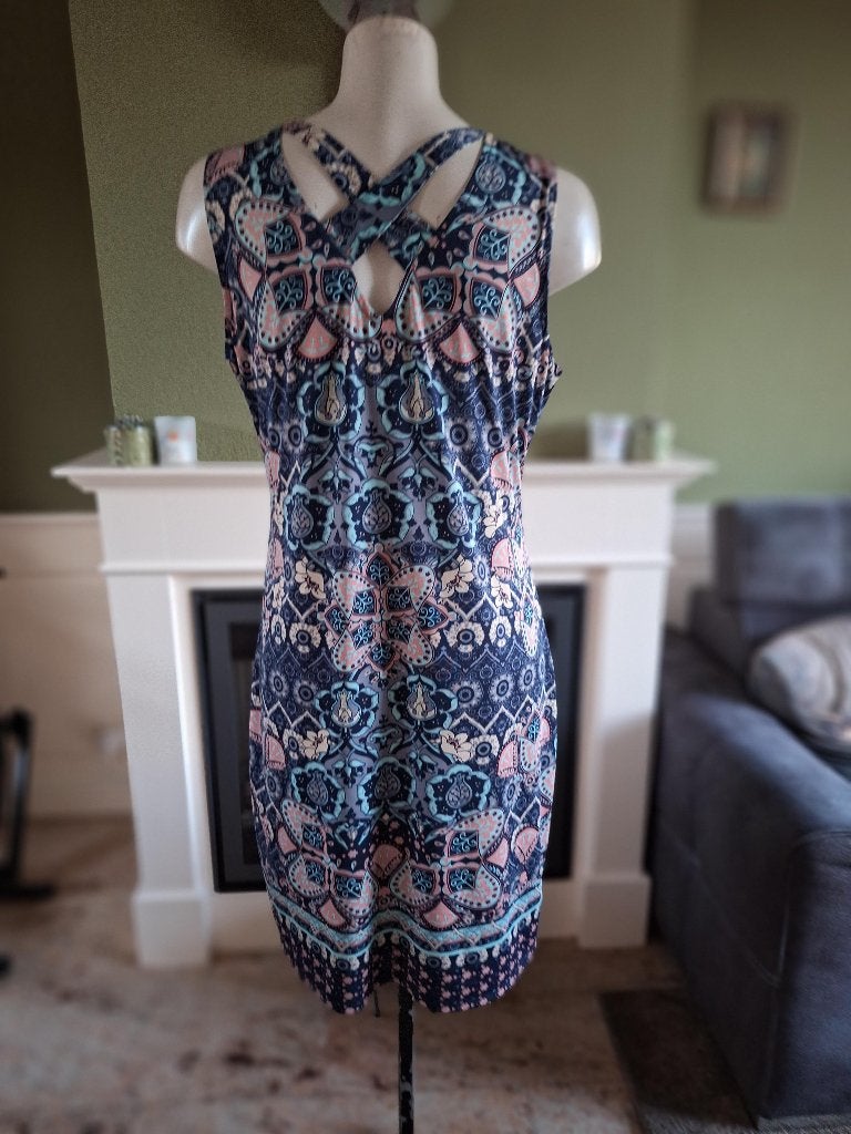 K-Design K Design jurk mooie bewerkte hals XL, Kleding | Dames, K-design, Maat 46/48 (XL) of groter, Knielengte, Gedragen