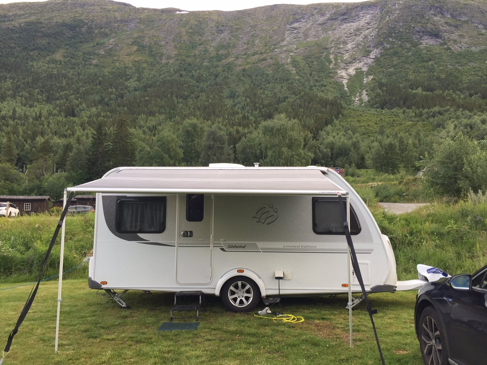 Fiamma Caravanstore zakluifel grijs 350cm, Caravans en Kamperen, Ophalen, Gebruikt