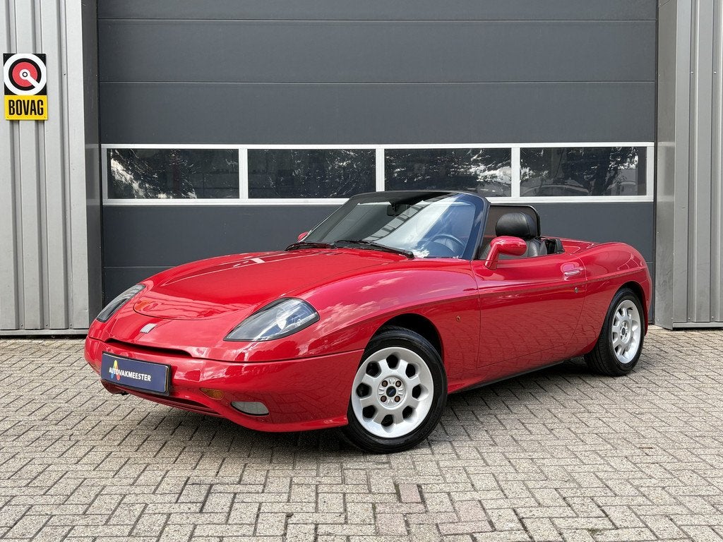 Fiat Barchetta 1.8-16V | Leder | Hardtop + Softtop | NAP | O, Auto's, Voorwielaandrijving, 12 maanden, Stof, Zwart