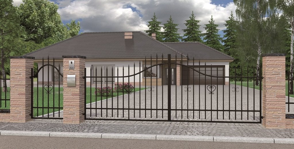 Sierpoort ‘Parijs’ in 4m compleet met palen etc., Met poort, Nieuw, Ophalen of Verzenden, Sierhekwerk
